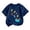 T10-Navy, variant on Glisme Girl Tops Short Sleeve T Shirts Crewneck Cartoon Pattern Tee Cute Toddler Wear Red