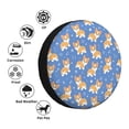 thumbnail image 4 of Logiee Corgi Print Spare Tire Cover, Universal Wheel Protectors,Waterproof Dust-Proof UV Sun Wheel Tire Cover,Fit for SUV, RV, Travel Trailer, Truck-14 inch, 4 of 6