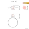 thumbnail image 5 of ANGARA Japanese Akoya Cultured Pearl Twisted Rope Shank Ring in 14K White Gold for Women | June Birthstone, Birthday, Anniversary, Jewelry Gift for Women | Pearl Ring, 5 of 8