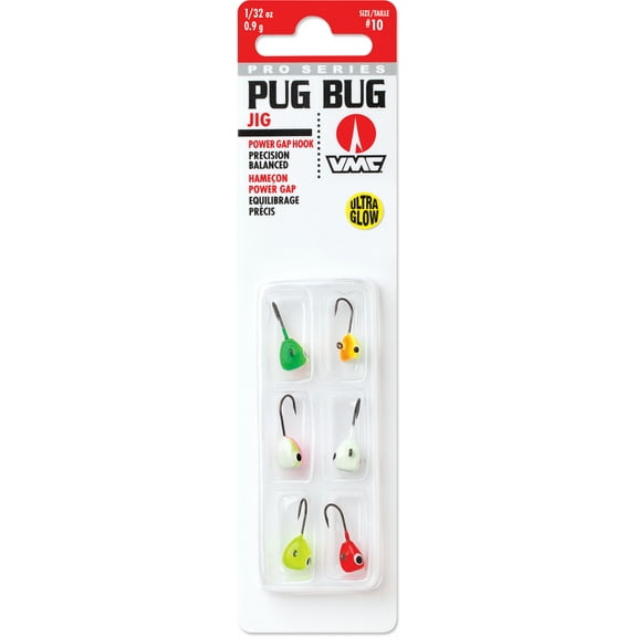 VMC Pug Bug Jig Kit 1/32 oz Glow Fishing Lure