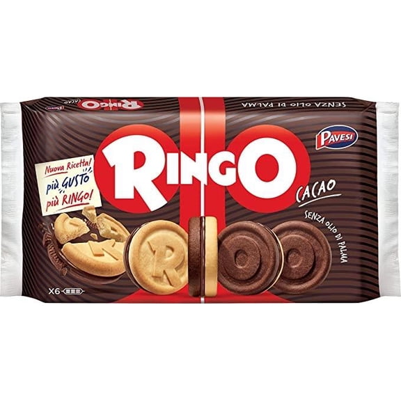 Pavesi Ringo cacao cookies 11.64oz 330g (six packages)
