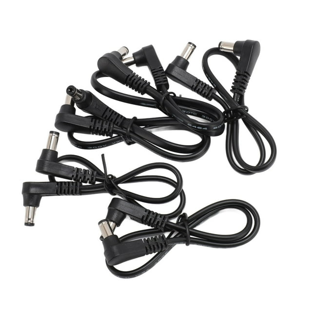 Cable De Alimentación CC De 90 Grados, Cable De Alimentación CC De Cobre Flexible De 11 Pulgadas Macho A Macho Estable De 5,5 Mm X 2,1 Mm Para Cámara De Seguridad CCTV