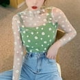 thumbnail image 2 of Summer Tops for Women Solid Slim Sleeveless Tank Top Long Sleeve Shirts for Women Green One Size, 2 of 3