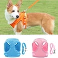 thumbnail image 1 of SPRING PARK Reflective Breathable Air Mesh Dog Harness with Traction Rope, Adjustable Explosion Proof Polyester Puppy Vest, Soft Pet Chest Strap for Small Medium Dogs and Cats, 1 of 7