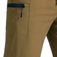 thumbnail image 6 of Hurxie Cargo Shorts for Men Hiking Shorts Summer Athletic Work Short with Zipper Pockets Running Travel Short Pants Khaki,S, 6 of 7
