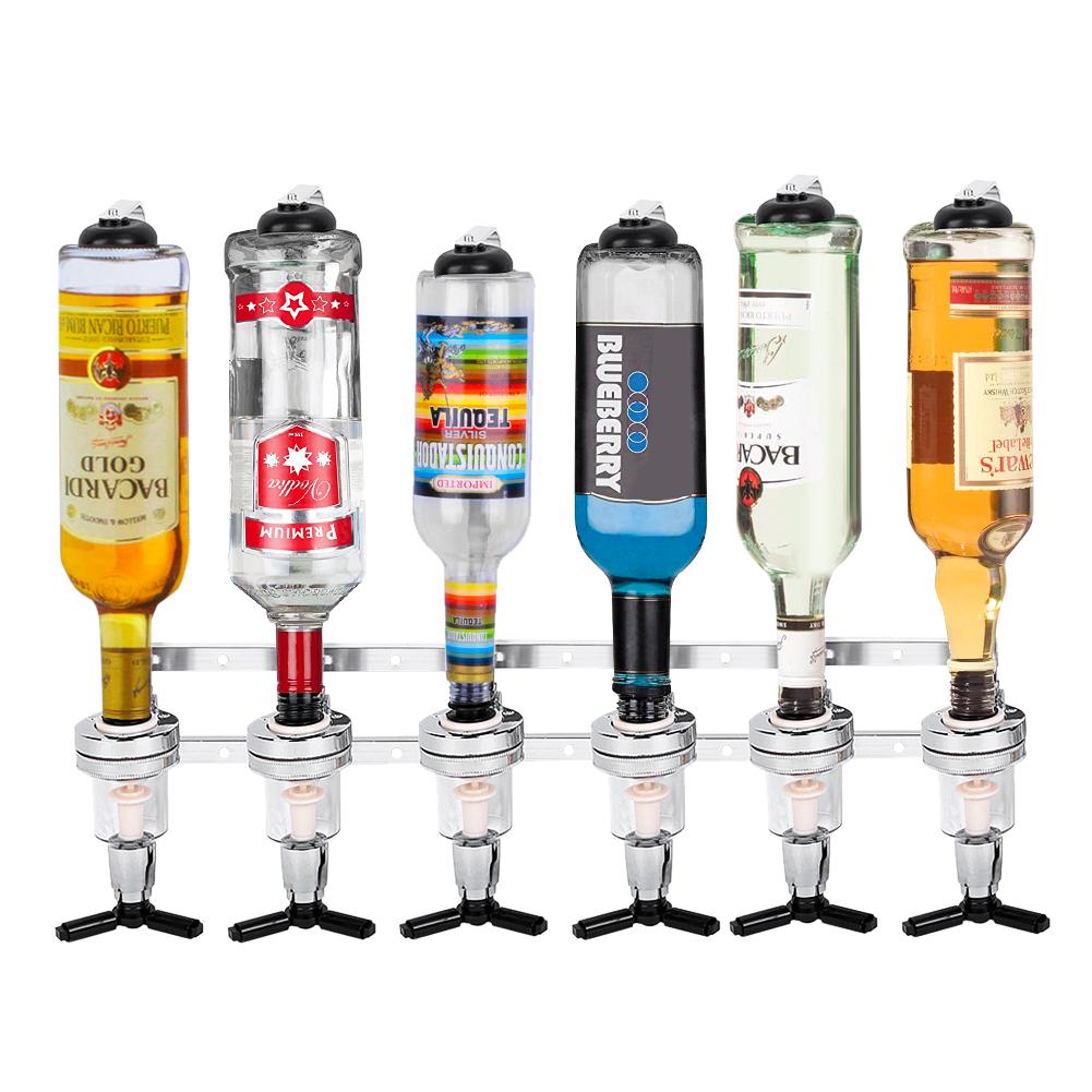 FAGINEY Wall Mounted Bottles Wine Liquor Drink Dispenser Home Bar