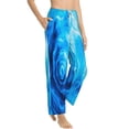 thumbnail image 2 of Balery Blue Shell print Women's Pajama Pants,Ultra Lightweight Pjs,Lounge Pant-Small, 2 of 9