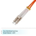 thumbnail image 3 of Unique Bargains 3 Mètres 9.8Ft Fibre Patch Câble Multimode LC-LC OM1 LSZH Fibre Optique Cavalier Orange pour Émetteur-Récepteur Réseau 1Pcs, 3 of 6