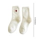 thumbnail image 3 of Adornos para San Valentín, calcetines blancos acolchados, calcetines gruesos de lana para otoño e invierno, calcetines cálidos y acogedores de nailon y licra., 3 of 6
