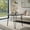 Black, variant on Spaco Round Coffee Table with Thickened Tabletop and Metal Tripod Legs-White, End Table