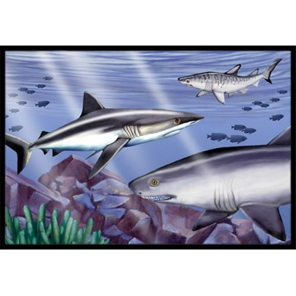 Sharks Indoor & Outdoor Mat 24 x 36 in.
