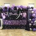 thumbnail image 4 of Purple and Black Party Balloons Set - 35 Pieces, 12 Inch Dark and Light Purple Balloons with Metallic Purple Confetti - Perfect for Girls' Birthday, Weddings, and Festive Occasions, 4 of 7