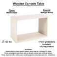 thumbnail image 4 of Keli 52 Inch Sofa Console Table- Mango Wood Handcrafted Open Frame, 4 of 10