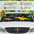 thumbnail image 4 of GZHJMY Car Front Windshield Sunshade UV Heat Protection, Foldable Auto Windshield Sun Visor for SUV Sedan Cute Dinosaur Doodle, Car Sunscreen Blocks UV Rays Heat 51x27.5inch Keep Vehicle Cool, 4 of 5
