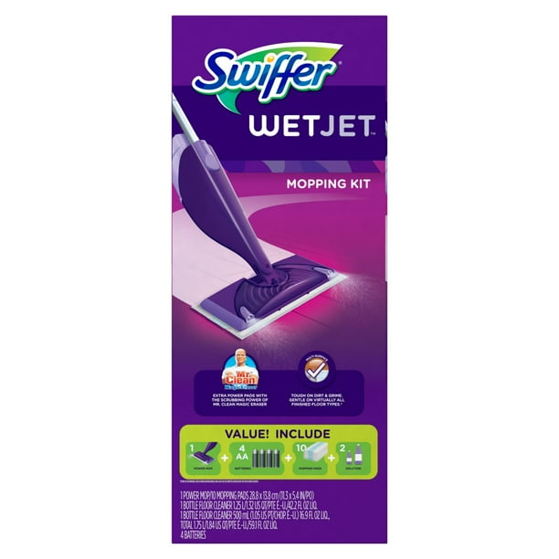 Swiffer WetJet Hardwood Floor Spray Mop Starter Kit