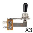 thumbnail image 1 of Interruptor de Palanca de 3 Vías para Guitarra Eléctrica Negro y Plateado, 1 of 7
