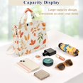 thumbnail image 5 of FORMRS Womens Corduroy Tote Bag Crossbody Shoulder Handbag with Pocket, Beige Autumn Leaves, 5 of 7