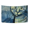 thumbnail image 4 of Pintura Gatito Azul ABPHQTO Tapiz Decoración 150x200 cm, 4 of 4