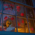 thumbnail image 4 of Decoración de Halloween, pegatinas de pared con huella de sangre, Bloody Handprints, delantal sangriento de carnicero, suministros de fiesta de terror terrorífico Zombie, 4 of 4