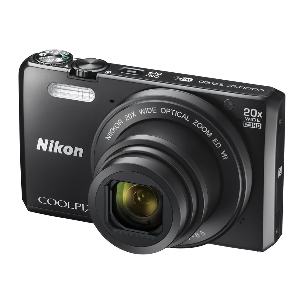 Nikon COOLPIX S7000 16MP 1080p WiFi Digital Camera w/ 20X Optical Zoom