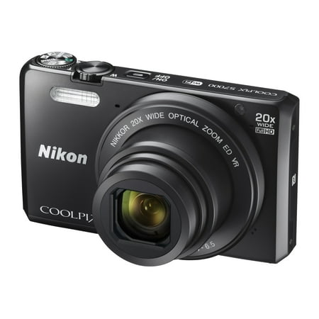 Nikon Coolpix S7000 - Digital camera - compact - 16.0 MP - 1080p - 20x optical zoom - Wi-Fi, NFC - black