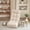 Cotton + White + Metal, variant on Single sofa reclining chair Japanese chair lazy sofa tatami balcony reclining chair leisure sofa adjustable chair