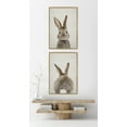 thumbnail image 6 of Kate and Laurel Sylvie Bunny Portrait on Linen and Bunny Tail on Linen Framed Canvas Wall Art Set by Amy Peterson Art Studio, 2 Piece 23x33 Bright Gold, Cute Animal Art for Wall, 6 of 6