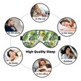 thumbnail image 7 of Goofa Green Tropical Printed Sleep Eye Mask for Men Women, Zero Eye Pressure Sleeping Mask, Light Blocking Night Blindfold, Soft Eye Shade Cover, 7 of 7
