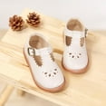 thumbnail image 3 of Toddler Girl Beige Mary Jane Dress Shoes Size 7 - Little Girl Oxford Shoes for Easter Flower Girl Party School Shoes, 3 of 6