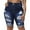 Dark Blue-805, variant on Gocolloa Womens Plus Size Jean Shorts Stretchy High Waisted Ripped Distressed Bermuda Denim Shorts Royal Blue 20W