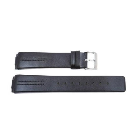 Black Carbon Fiber Watch Band - Skagen Replacement 433 Series Black 20mm Watch Strap