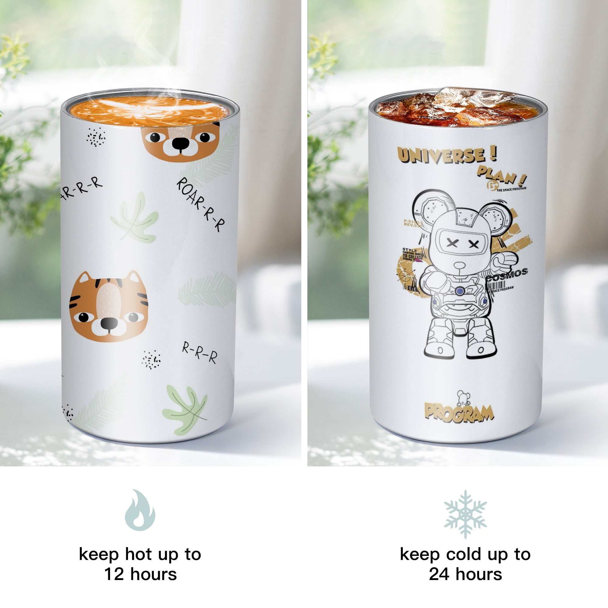 AGH Sublimation Sippy Cups Blanks Tumblers with Handles, 30 Pack 12 oz Straight Sublimation Tumblers Stainless Steel Insulated Skinny Tumblers with Splash-proof Lid, Shatterproof Water Tumbler