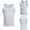White, variant on MISS MOLY Men's Slimming Body Shaper Compression Tank Top Vest Shirt Abs Shapewear
