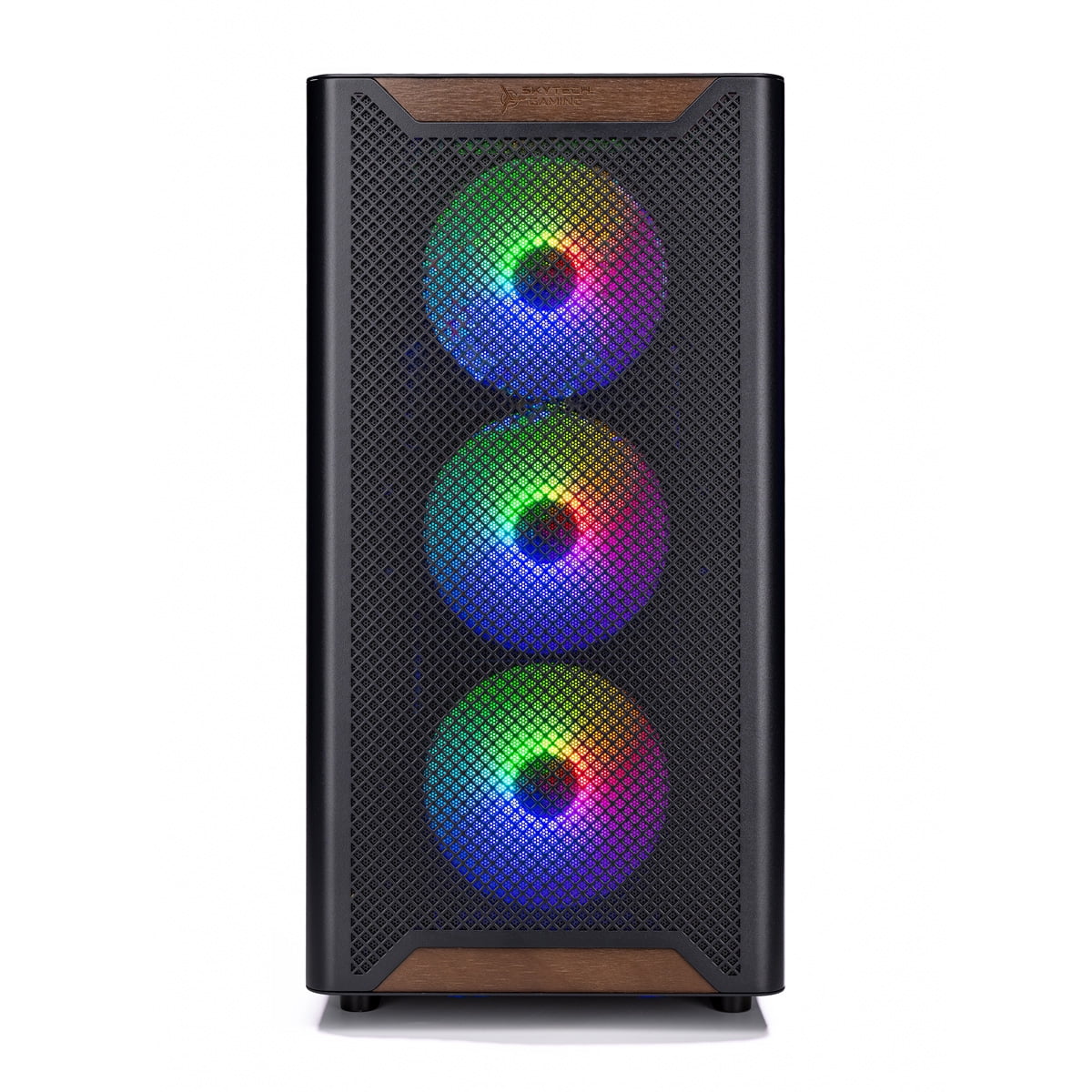 Skytech Gaming Chronos 3 Gaming PC, AMD Ryzen 9 9900X 4.4GHz, NVIDIA RTX 5070 Ti 16GB VRAM, X670 Board, 4TB Gen4 NVMe SSD, 64GB DDR5 RAM 5200, 850W GOLD ATX 3 PSU, 360 ARGB AIO , Wi-Fi, Win 11