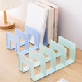 thumbnail image 4 of bestolf Modern Geometric Bookend Plastic Desktop Book Holder for Shelves Desk Multi-Purpose Organizer for Home Office School, 4 of 7