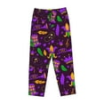 thumbnail image 4 of Haiem Mardi Gra2 Women's Pajama Pants Ultra Lightweight Pjs Bottoms Sleepwear Bottom Pants With Pocket Drawstring-Small, 4 of 9
