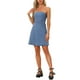 thumbnail image 2 of Vestido de tubo sin mangas para mujer INSPIRE CHIC, mini vestido L, azul claro, 2 of 6