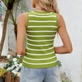 thumbnail image 6 of yillto Women's Basic Striped Tank Sleeveless Crew Neck Tunic Tops Summer Causal Shirts Outfits, 6 of 7