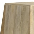 thumbnail image 4 of Terry SOLID MANGO WOOD 16 inch Wide Irregular Contemporary Side Table in Natural, Fully Assembled, 4 of 9