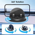 thumbnail image 2 of ARCADORA Dashboard Phone Mount Silicone Nano Gel Black 360° Rotation for Phone Samsung GPS Tablet 7-15mm Accessory, 2 of 7