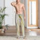 thumbnail image 2 of Fotbe White Rose Pantalones de Pijama para Hombre, Pantalones de Dormir, Pantalones de Casa con Cintura Ajustable y Bolsillos-Medium, 2 of 6