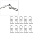thumbnail image 1 of Double End Swivel Hook, M5 10Pcs Rigging Accessories Rotating Snap  For Connection For 130kg, 1 of 8