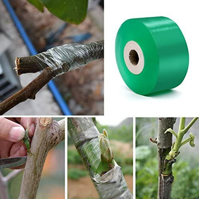 Mr.Garden 4 Rolls Grafting Tape PE Moisture Barrier, Plant Stretch Tie Tape  Plant Ribbon PE Plastic Tools, 2/5x98, Crystal FST2598C4 - The Home Depot