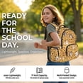 thumbnail image 6 of FKELYI Kids School Backpack for Boys Girls Sunflower Cartoon Dog Print 17 inch Schoolbag Lightweight Casual Daypack with Multi-Pockets for Elementary Student, 6 of 7
