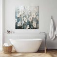 thumbnail image 6 of Wall Art Prints, White Floral Framed Canvas Prints for Bedroom Living Room Bathroom Office, Spring Abstract Oil Painting Plant Gallery Wrap Wall Art Poster for Gifts Home Decor 12"x12", 6 of 9