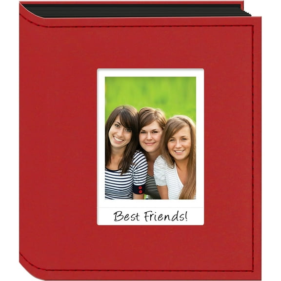Pioneer Photo Albums 80 Pkt Fujifilm Instax or Polaroid Mini Photo Album, Red