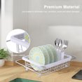 thumbnail image 4 of Expandable Dish Drying Rack with Utensil Cutlery Holder, Over Sink Dish Rack Basket Shelf, 4 of 7