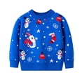 thumbnail image 2 of KYAIGUO Chandail de Noël pour Enfants Filles Garçons Automne Hiver Dessin Animé Col Rond Blouse Hauts 2-9T Chandail Extensible Doux Chandail Manches Longues Chandails en Molleton, 2 of 8