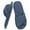 Blue, variant on Litfun Women's Open Toe Slippers Corduroy Cross Bow House Slippers Memory Foam Slide Slippers, Beige