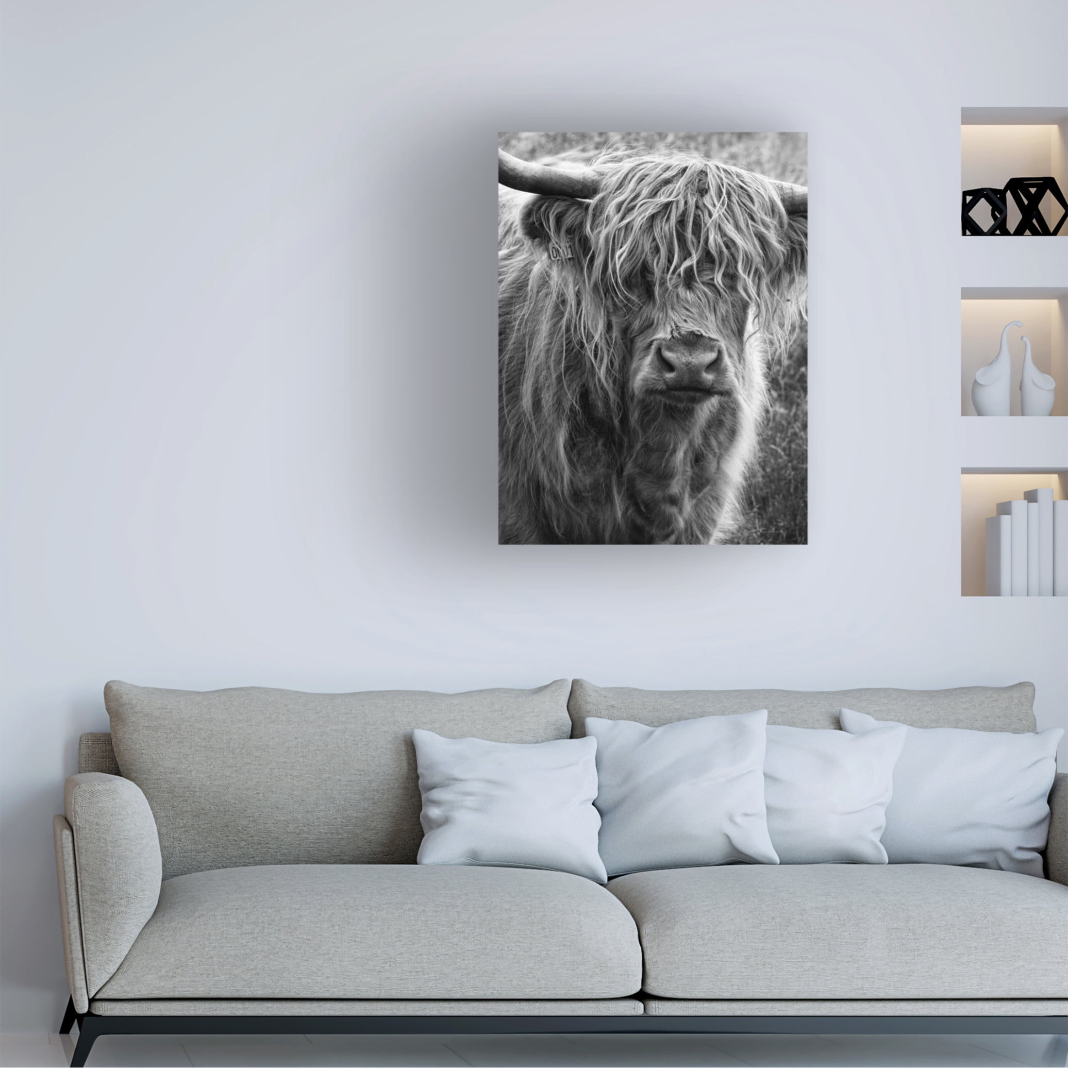 Trademark Fine Art Lotte Gronkjar Highland cattle Canvas Wall Art